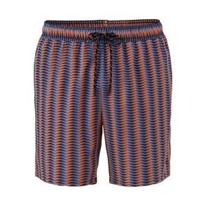 REEBOK Swim Trunks‎ Geometric Blue Orange AOP XXXL Swim Shorts Swimsuit 3XL NWT